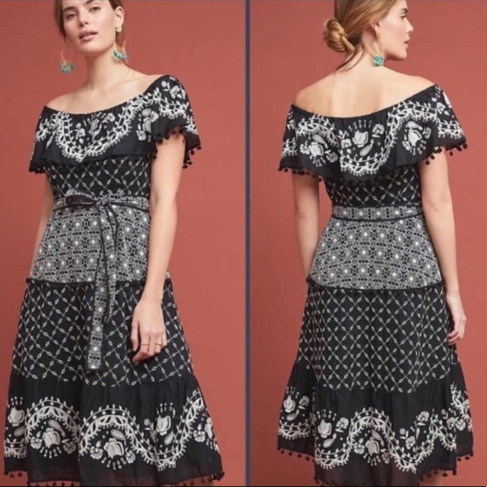 Anthropologie Marisol Off-the-Shoulder Dress
